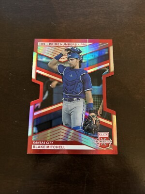 Blake Mitchell 2023 Panini Elite Extra Edition Prime Numbers Red Die-Cut 027/200