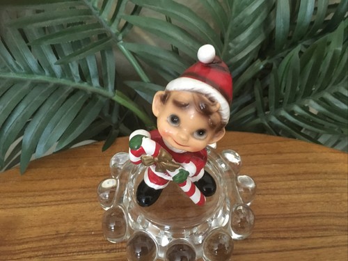 *Rare* Vintage Josef Originals Wee Folks Boy w Candy Cane Christmas Figurine - Picture 8 of 16