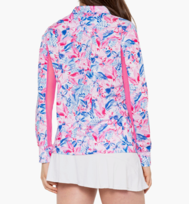 NWT Stella Parker Womens Mesh Combo Zip Neck Shirt S M L