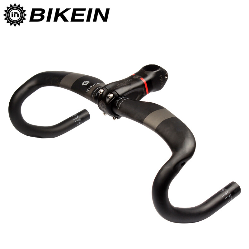 NIEUW Full UD Autobon Road Bike Handlebar Pro Stem Road Bike Bent Bar Set 370g NIEUW Full UD Autobon Road Bike Handlebar Pro Stem Road Bike Bent Bar Set 370g