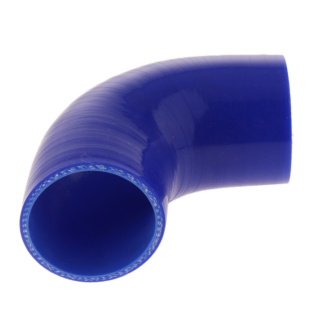 Blue 3 inch 90Degree Silicone Coupler Hose 76mm Turbo Intake Pipe New