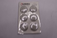  6-Pk Lorell Round Cap Rare Earth Magnets Clear 52558