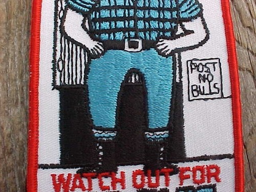 1970s SNO-JET SNOWMOBILE WATCHOUT FOR BIG BLUE! CANADIAN LUMBERJACK WEIRD NOS! - Picture 3 of 6