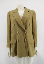Moschino Couture Women's Brown Double Breasted Blazer Jacket Size Uk 14 Preloved