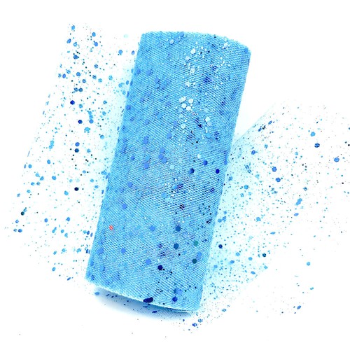 Brand New Glitter Sparkle Tulle Roll 6"x10 Yards Skirt Gift Wrapping Party Decor - Picture 7 of 24