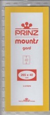 Prinz Black Scott Mount Strips 265x40 mm For US Postal People Pack Of 10 Scott