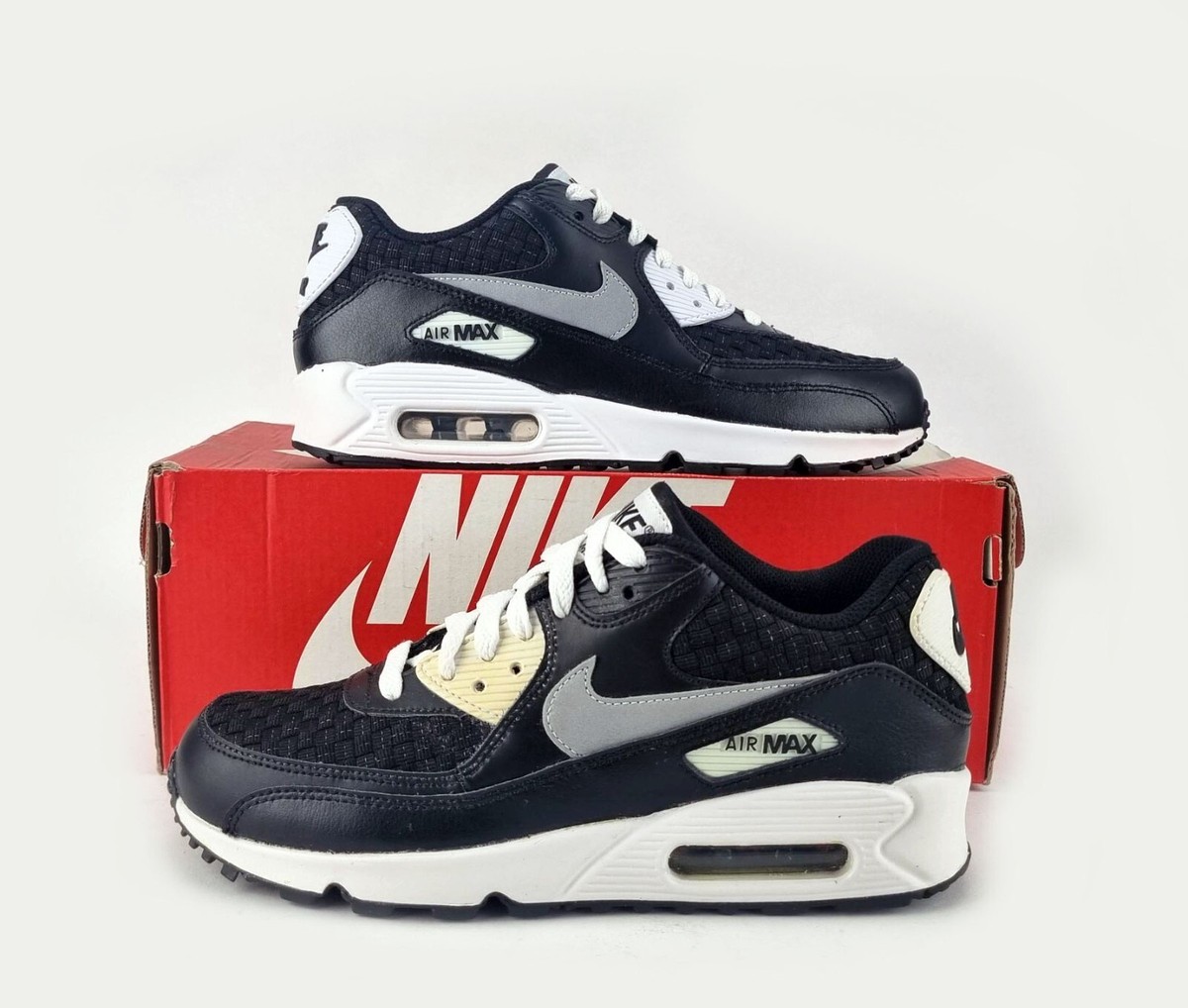Nike Air Max 90 Premium Mesh Junior/Older Kids' Shoes Size: UK