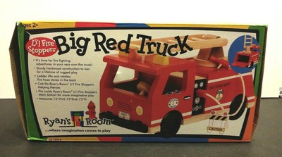 big red fire truck toy