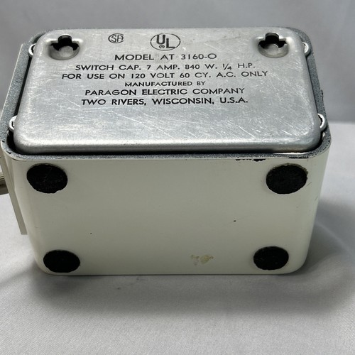 Paragon AT 3160-O Time-Aid Appliance Timer 120V CORD DAMAGE PARTS ONLY - Picture 8 of 11