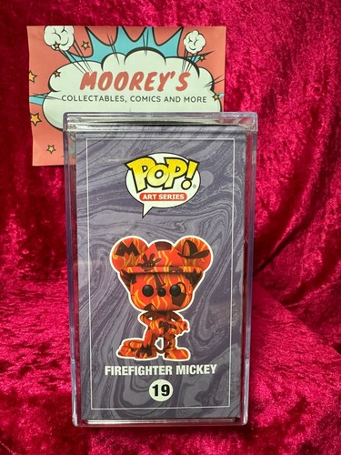 Funko Pop Vinyl Disney Mickey Mouse Firefighter Artist Series #19 Exclusive - Picture 4 of 6