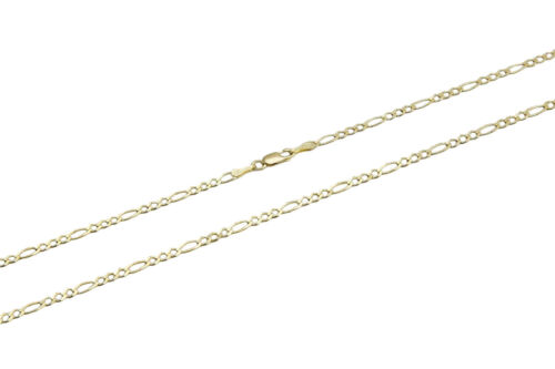 14k Solid Yellow Gold Figaro Link Chain Necklace 1.5mm -11.5mm Sz 16"-30" - Picture 5 of 13