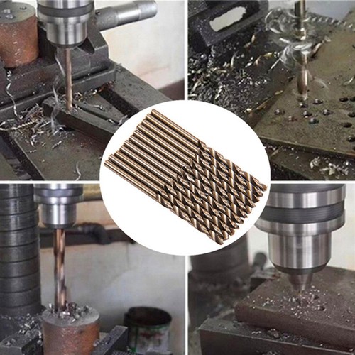 10 Pcs Metal HSS Straight Shank Twist Drilling Bits 0.5-3.2mm Drill Bit Micro - Picture 6 of 13
