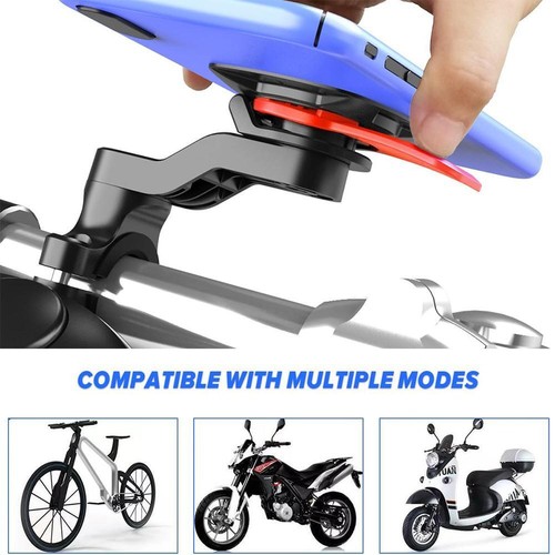 Motorrad Spiegel Handyhalterung Halter Stoßdämpfer alternativ Quad Lock - Bild 12 von 26