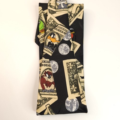 Cravate Looney Tunes 1997 Cash Money Mania Bugs Bunny - Photo 7/8