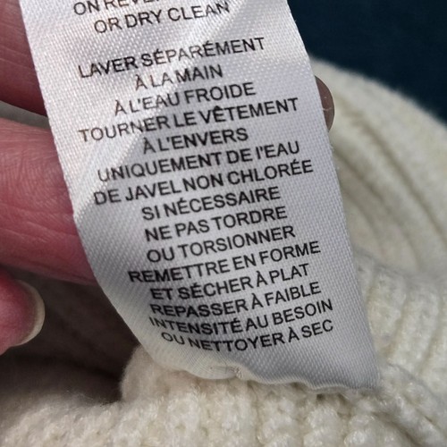 House of Harlow Gr. S 1960 Rippstrick creme Rollkragen Cropped Pullover - Bild 11 von 13