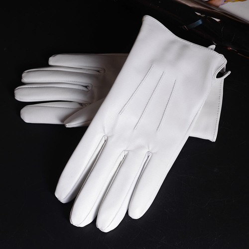 Neu kurze Damenhandschuhe aus 100 % echtem Leder Lammfell Winter warmblau neun Farben - Bild 20 von 28