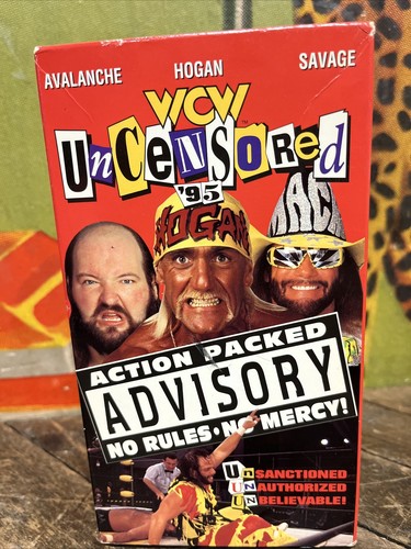 VINTAGE WCW UNCENSORED 1995 VHS TAPE NWA NWO WWF WWE RETRO LEGENDS HTF RARE!! - Picture 3 of 16