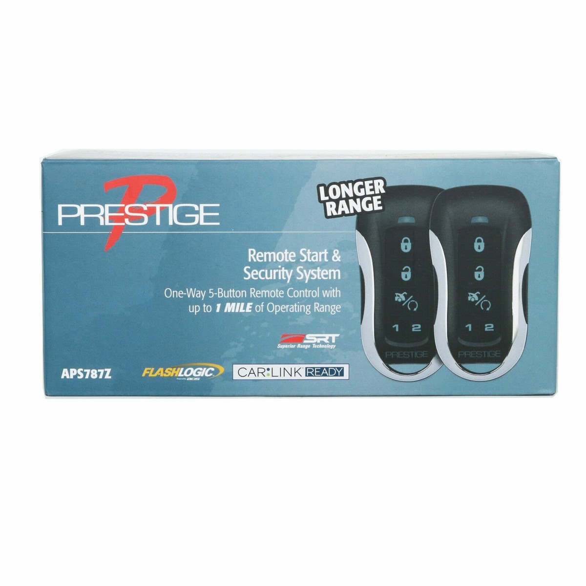 NEW Prestige APS787Z One-Way Remote Start & Alarm System with One