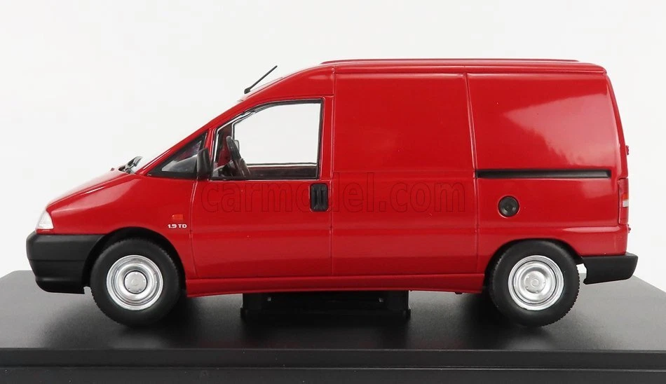 MODELLINO FURGONE STATICO HACHETTE CITROEN JUMPY VAN FIAT SCUDO 1995 ROSSO 1/24 - Immagine 3 di 3