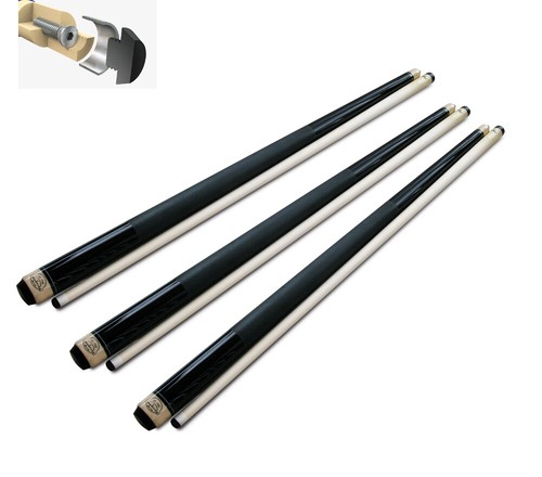 Lot of 3 Champion ST14 Black Pool Cue Stick, 11.75,12.5mm,13mm tip size, from US - Picture 9 of 9