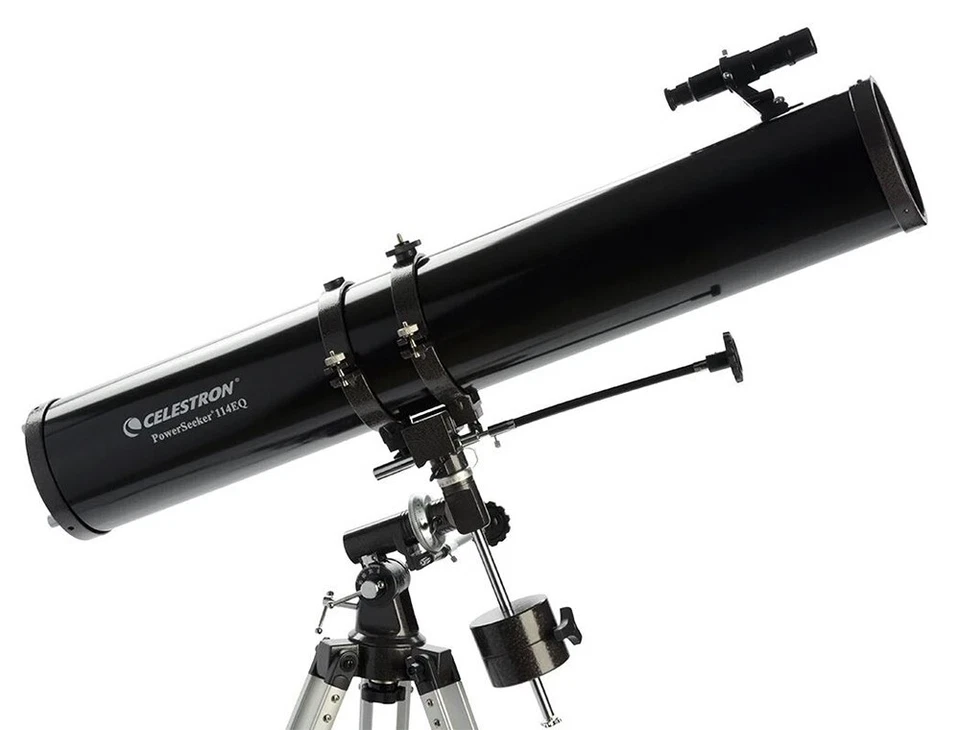 Celestron Powerseeker 114 EQ Astro Telescope + Motor + Phone Adapter #22037 BNIB - Image 3 of 4