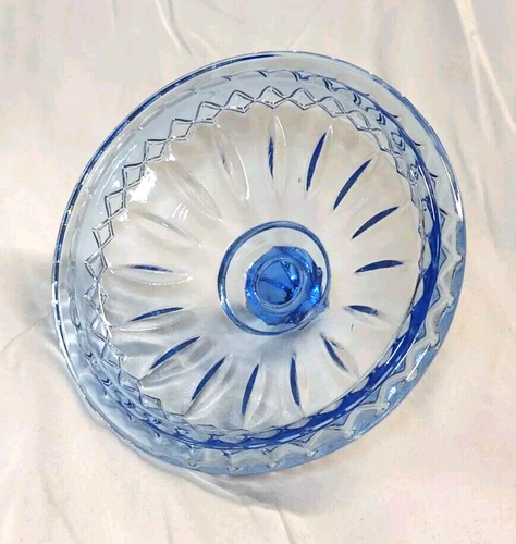 Plato de caramelo cubierto princesa azul hielo Indiana vintage con tapa 6" - Imagen 5 de 6