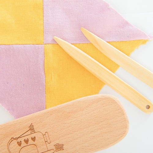 Aplapador de madera de mano grande para coser bordado planchado - Imagen 3 de 12