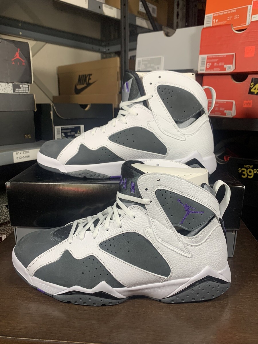 Air Jordan 7 Retro Flint 2021 Grey White Purple CU9307-100  display picture 1