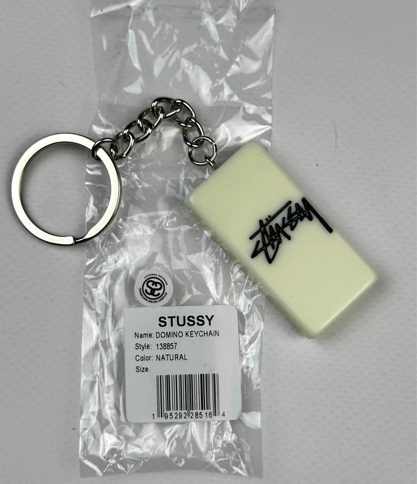 VINTAGE RARE PORTE CLÉS STUSSY DOMINO ​PORTE CLÉS métal carhartt supreme corteiz