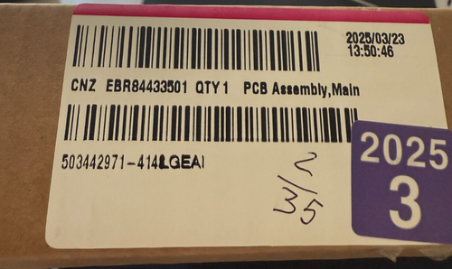 🌟 LG OEM NEUTEIL EBR84433501 OHNE BOX HAUPTKÜHLSCHRANK STEUERPLATINE PCB - Bild 3 von 6