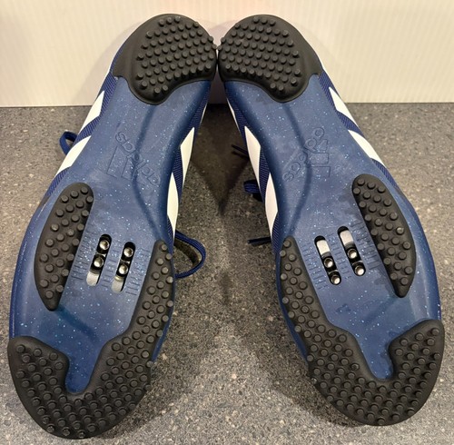Adidas The Gravel 2.0 scarpe ciclismo US uomo taglia 8 IG5469 blu righe bianche - Foto 7 di 8