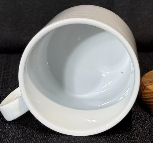 Royale Rego Coffee Mug Porcelain White Stoneware Biscayne Pattern 3.5" Thailand - Picture 8 of 10