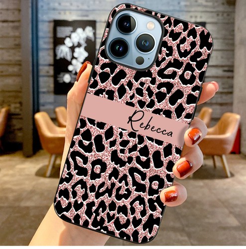 Personalised Case For For Apple iPhone 16 Pro Max 13 14 15 8 Glitter Print Cover - Picture 53 of 112