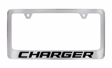Dodge Charger Plastic Chrome License Plate Frame Holder