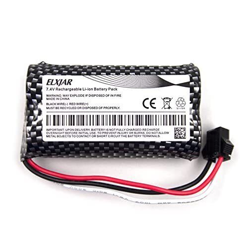 2 pz 7,4 V 1200mAh Batteria agli ioni di litio di ricambio per telecomando auto Huina 1575 - Foto 7 di 7
