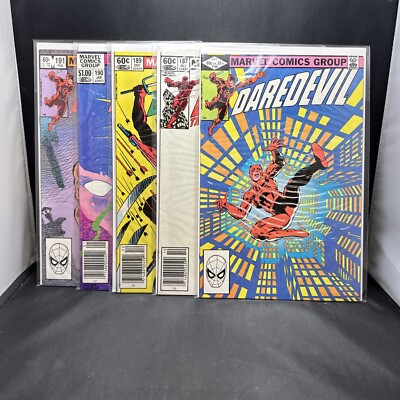 Daredevil # s 186 187 189 190 & 191 ~ 1987 Marvel Comics. (A37)(9)
