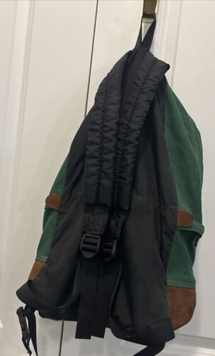 VINTAGE WILDERNESS EXPERIENCE BACKPACK CANVAS Leather Trim - Picture 3 of 7