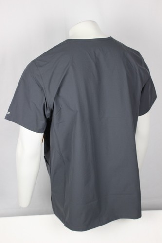 Carhartt Scrub Top Unisex Force Essentials Modern V Neck 6 Pocket Gray C15013 - Picture 2 of 5