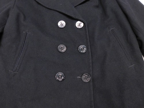 US Navy Overcoat 18 Short Women's 100% Wool Dress Enlisted Coat Military Uniform - Picture 3 of 8