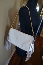 NEW B - Low The Belt Bohemian Fringe Royce Leather Handbag Purse Clutch USA Made