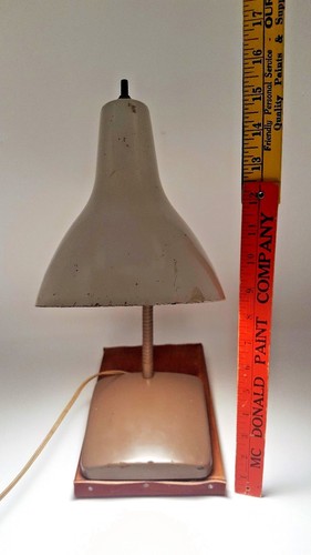 VINTAGE Industrial Machine Age Gooseneck Steampunk Adjustable Desk Table Lamp - Picture 7 of 8
