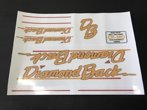 Diamondback COOL Streak Decals Sticker Set Suit Your Old School BMX Blue