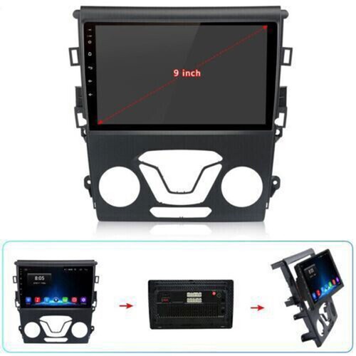 For Ford Fusion Mondeo 2013--2018 Car Stereo Radio Fascia Dash Panel 2 Din Frame - Imagen 7 de 8