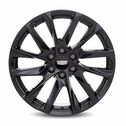 2024 Black 22 Wheels Cadillac Escalade Yukon Tahoe Set OEM Factory GM Spec ONYX - Picture 5 of 12