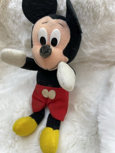 7" Mickey Mouse Character Stuffed Plush Vintage Disney - Picture 3 of 6