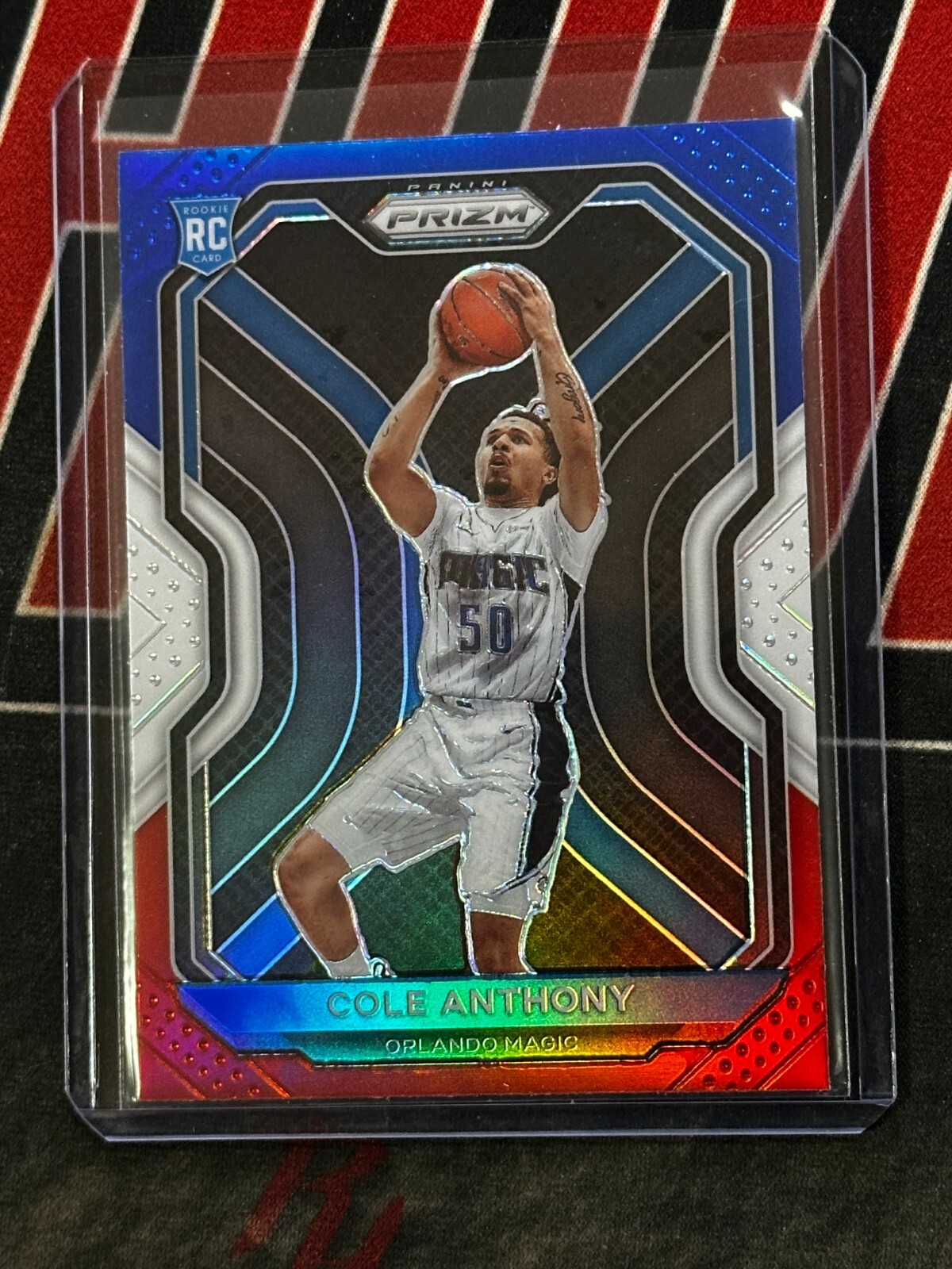 COLE ANTHONY 2020-21 PANINI PRIZM ROOKIE RED WHITE BLUE MAGIC RC Q2532