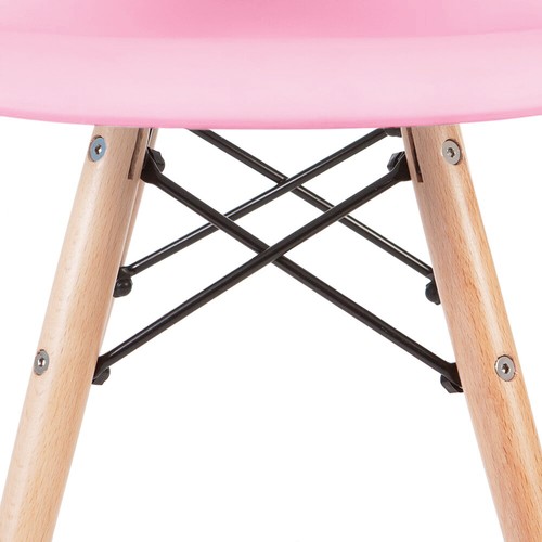 Set of 2 Kids Armchair Natural Wood legs For Children Child Preschool Kitchen - Picture 17 of 55