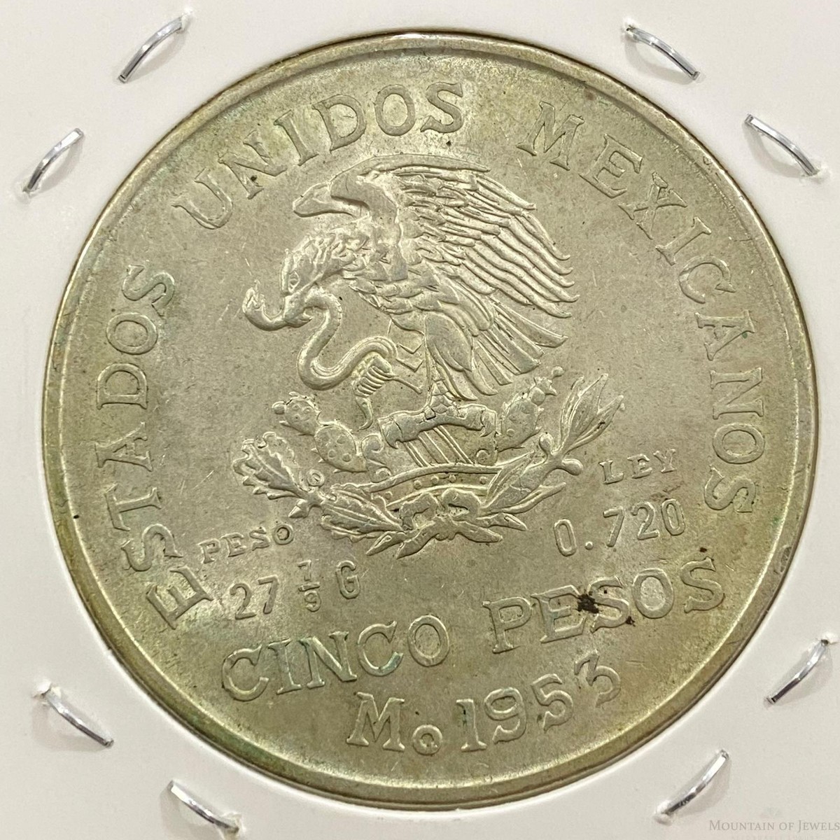 1953年 メキシコ 5ペソ 硬貨 イダルゴ・ビセンテニアル 1953 Mexico 5 Centavos | eBay