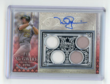2021 Topps Sterling Seasons MARK MCGWIRE SSP Quad Patch Auto Red #'d 2/5