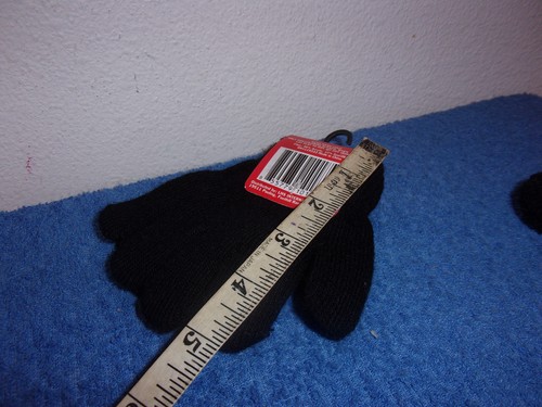 NEW HIGH DESERT GEAR 2 PAIRS OF CHILD'S COLD WEATHER STRETCH TO FIT BLACK GLOVES - Picture 4 of 4
